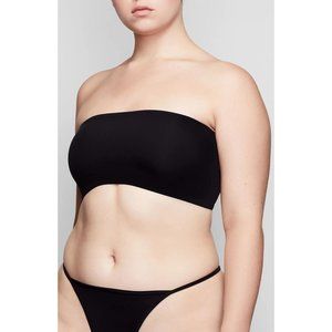 SKIMS Fits Everybody Bandeau Bralette Onyx XS